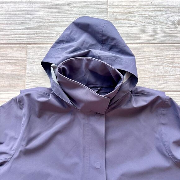 Nike Plum Purple Long Sleeve Hooded Mid-Length Hypershield Rain Jacket Size XL - Picture 3 of 12